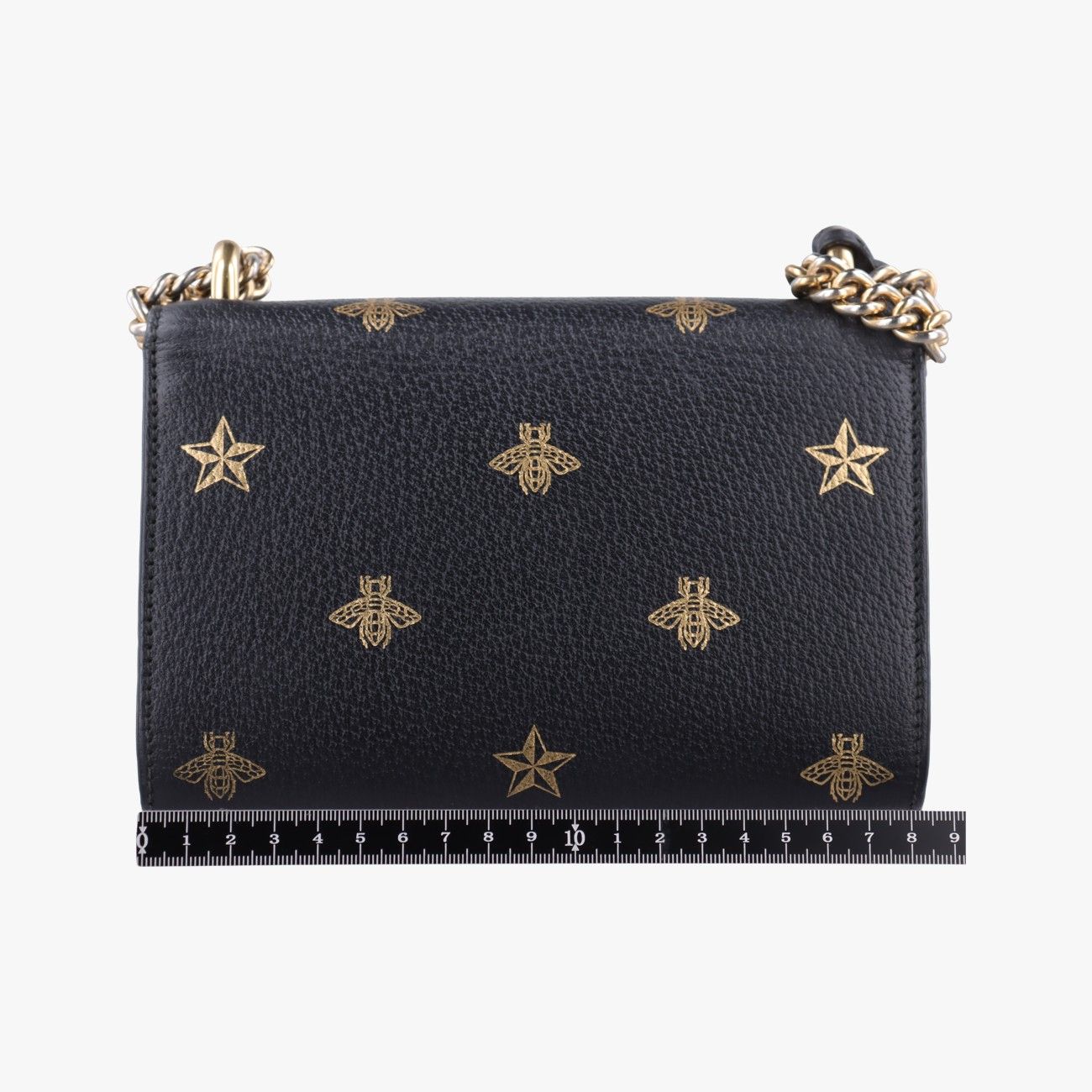 Gucci Padlock Black Gold Leather Shoulder — view 2