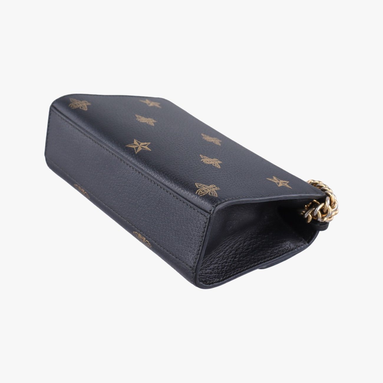 Gucci Padlock Black Gold Leather Shoulder — view 6