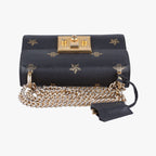 Gucci Padlock Black Gold Leather Shoulder — view 8