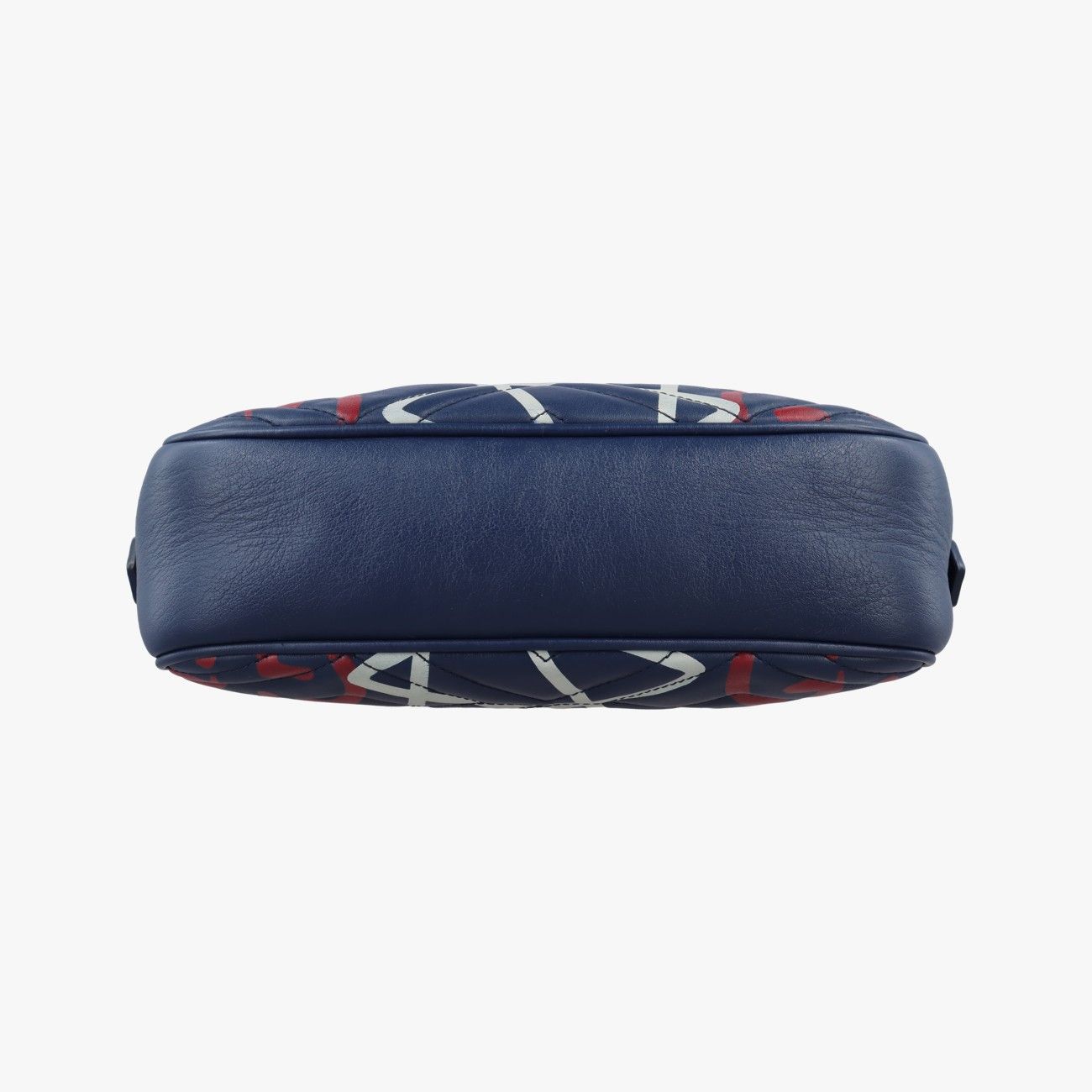 Gucci GG Marmont Blue Leather Shoulder — view 3