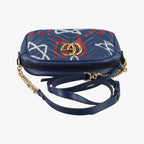 Gucci GG Marmont Blue Leather Shoulder — view 8