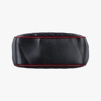 Gucci GG Marmont Bamboo Top Handle Black Red Leather — view 3