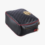 Gucci GG Marmont Bamboo Top Handle Black Red Leather — view 4