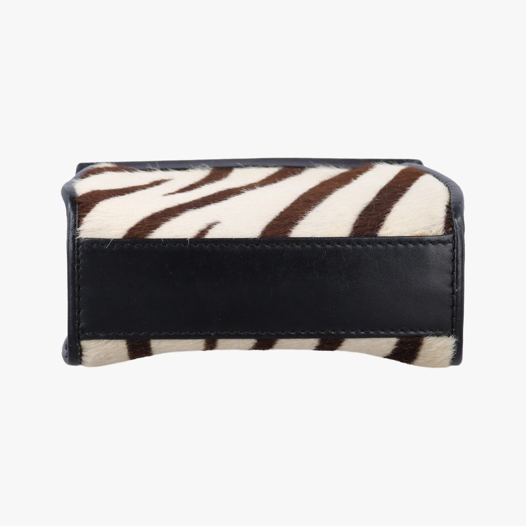 Gucci Zebra Print Beige Black Calf Hair Leather Shoulder — view 3