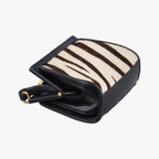 Gucci Zebra Print Beige Black Calf Hair Leather Shoulder — view 5