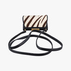 Gucci Zebra Print Beige Black Calf Hair Leather Shoulder — view 8