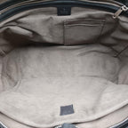 Gucci Carre Beige Black Canvas Leather Handbag — view 9