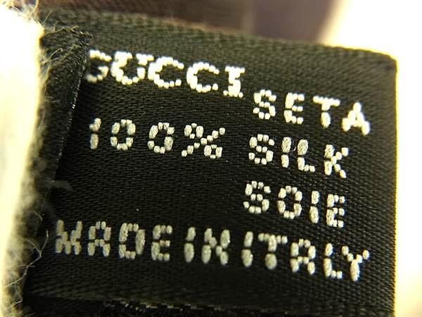 Gucci Scarf Brown Silk 100% Large Shawl — view 4
