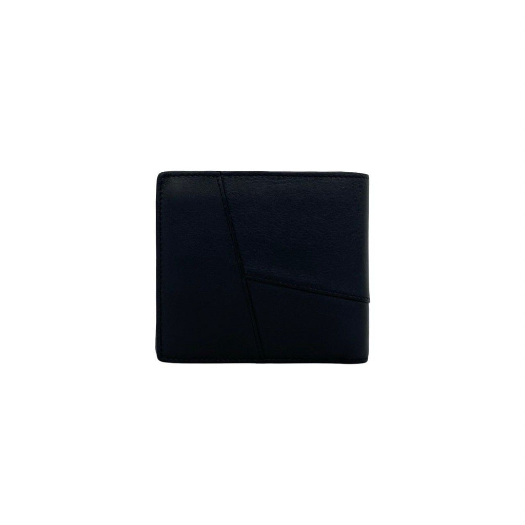 Loewe Puzzle Bifold Coin Wallet Anagram Logo Classic Calfskin Black — view 2