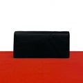 Loewe Puzzle Long Horizontal Wallet Anagram Logo Leather Bifold Black