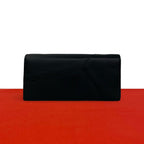 Loewe Puzzle Long Horizontal Wallet Anagram Logo Leather Bifold Black