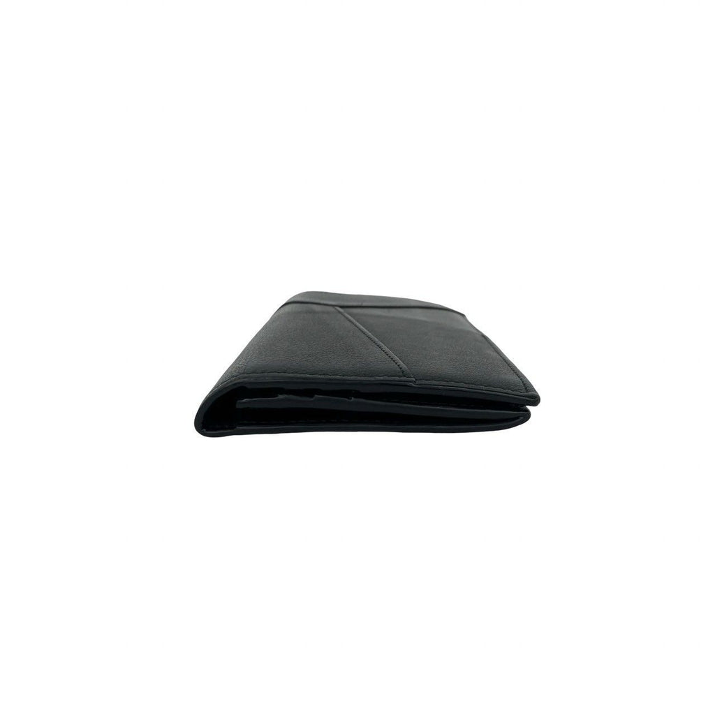Loewe Puzzle Long Horizontal Wallet Anagram Logo Leather Bifold Black — view 5