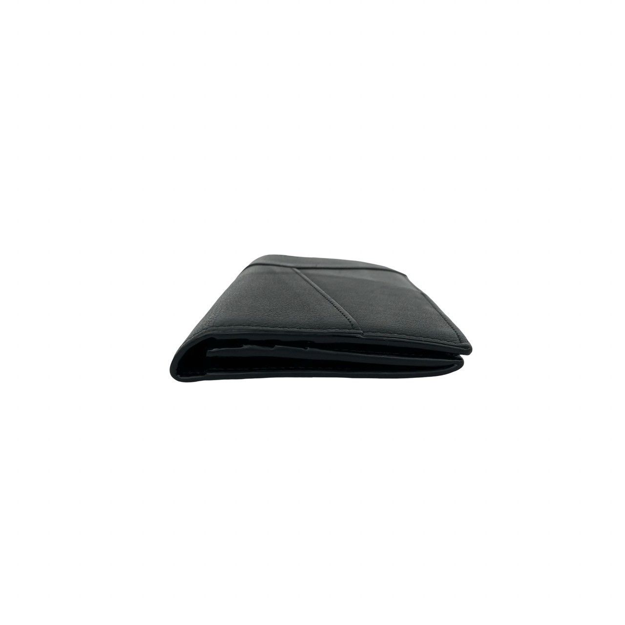 Loewe Puzzle Long Horizontal Wallet Anagram Logo Leather Bifold Black — view 5
