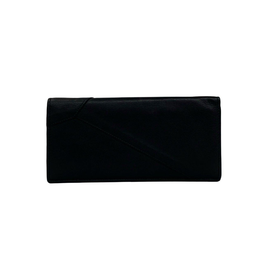 Loewe Puzzle Long Horizontal Wallet Anagram Logo Leather Bifold Black — view 2