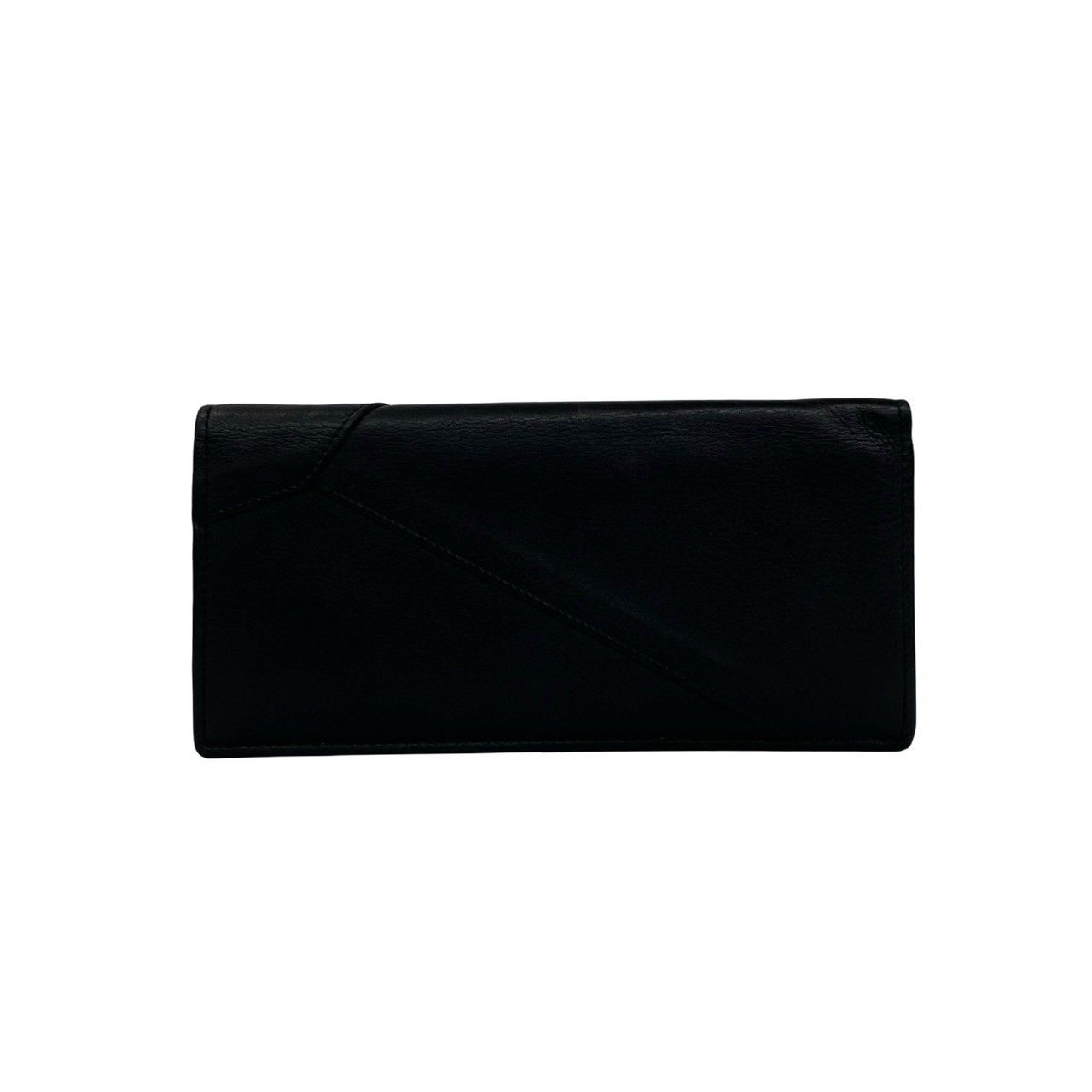 Loewe Puzzle Long Horizontal Wallet Anagram Logo Leather Bifold Black — view 2
