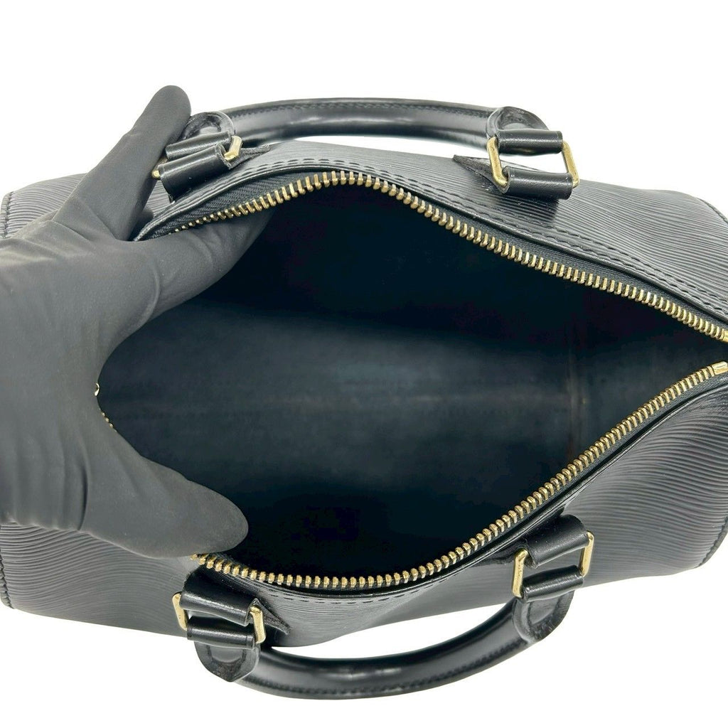 Louis Vuitton Vintage Speedy 25 Epi Leather Boston Bag Noir — view 9