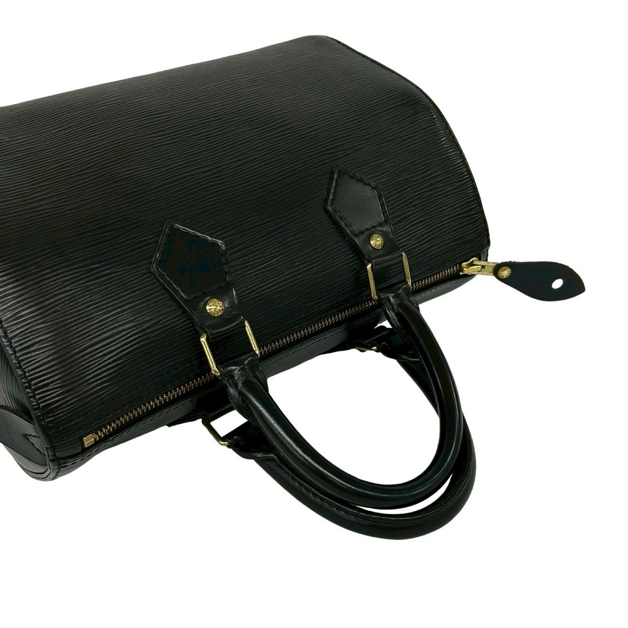 Louis Vuitton Vintage Speedy 25 Epi Leather Boston Bag Noir — view 4