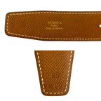 Hermes Vintage Constance Buckle 68 Leather Belt Black Gold — view 2