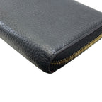Louis Vuitton Comete Wallet Portefeuille L-shaped Zipper Leather Black Pink — view 3
