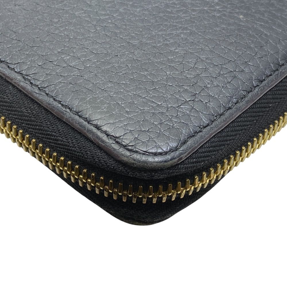 Louis Vuitton Comete Wallet Portefeuille L-shaped Zipper Leather Black Pink — view 4