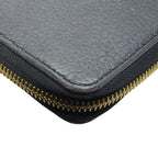 Louis Vuitton Comete Wallet Portefeuille L-shaped Zipper Leather Black Pink — view 4