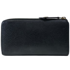 Louis Vuitton Comete Wallet Portefeuille L-shaped Zipper Leather Black Pink — view 2