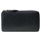 Louis Vuitton Comete Wallet Portefeuille L-shaped Zipper Leather Black Pink