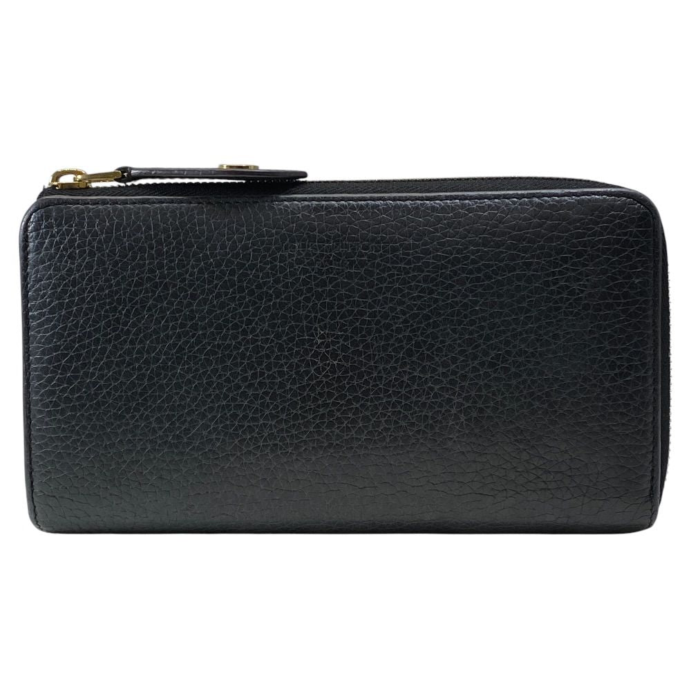 Louis Vuitton Comete Wallet Portefeuille L-shaped Zipper Leather Black Pink