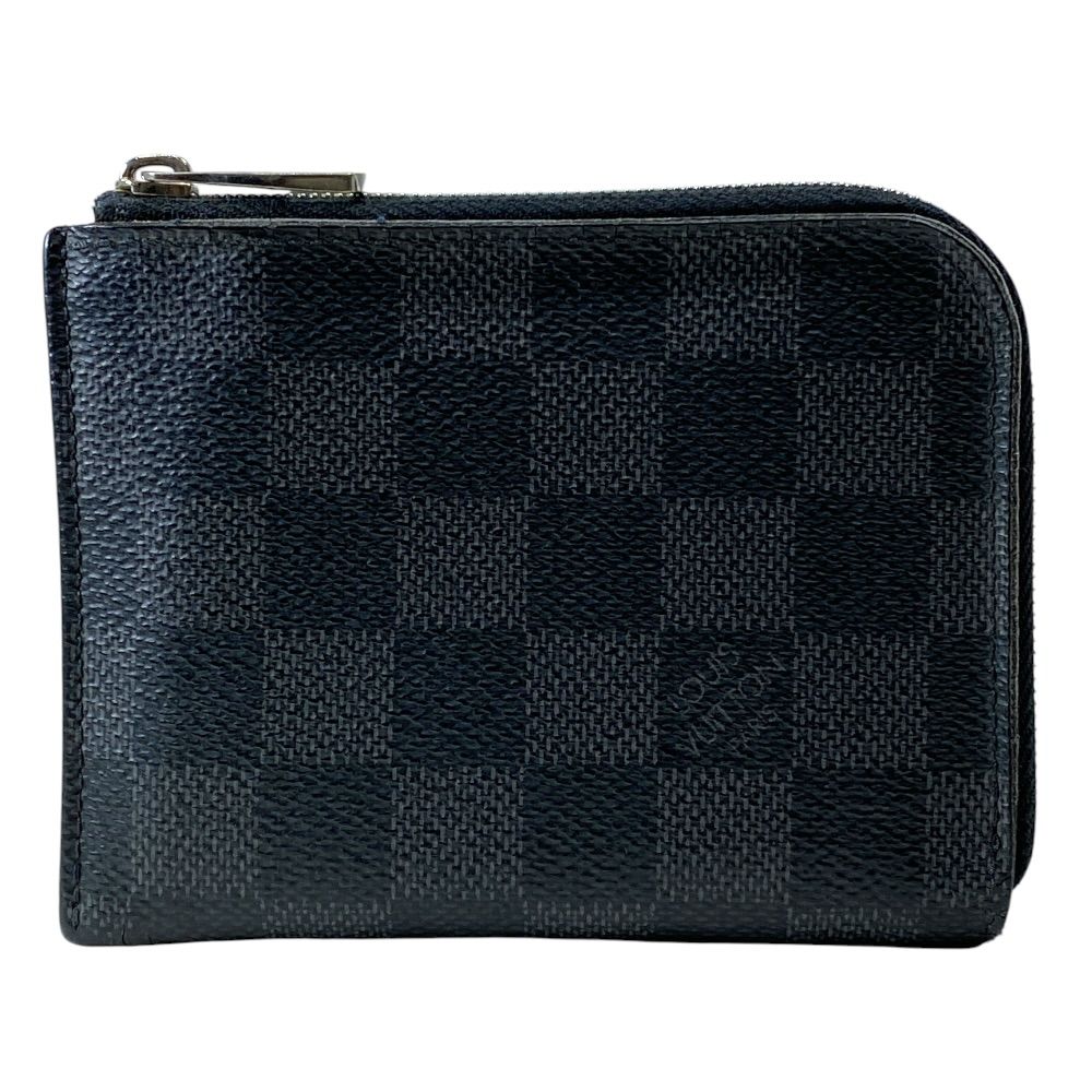 Louis Vuitton Zippy Coin Purse Damier Graphite Gray Black Practicality Compact