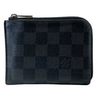 Louis Vuitton Zippy Coin Purse Damier Graphite Gray Black Practicality Compact
