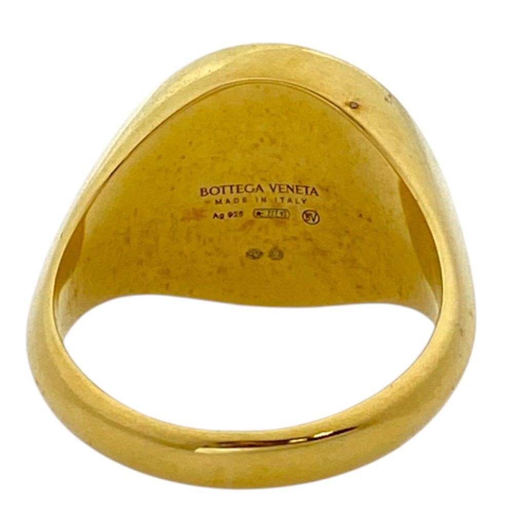 Bottega Veneta Oval Ring Gold High Quality Presence Accent — view 3