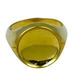 Bottega Veneta Oval Ring Gold High Quality Presence Accent