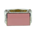 Bottega Veneta Bolt Ring Silver Pink High Quality Presence Accent