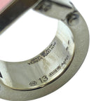 Bottega Veneta Bolt Ring Silver Pink High Quality Presence Accent — view 6