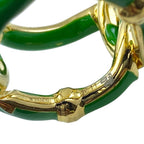 Bottega Veneta Twist Chain Ring Gold Green High Quality Presence Accent — view 6
