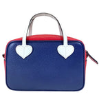 Gucci Kids Heart Handbag Leather Blue Red White High Quality Practical — view 2