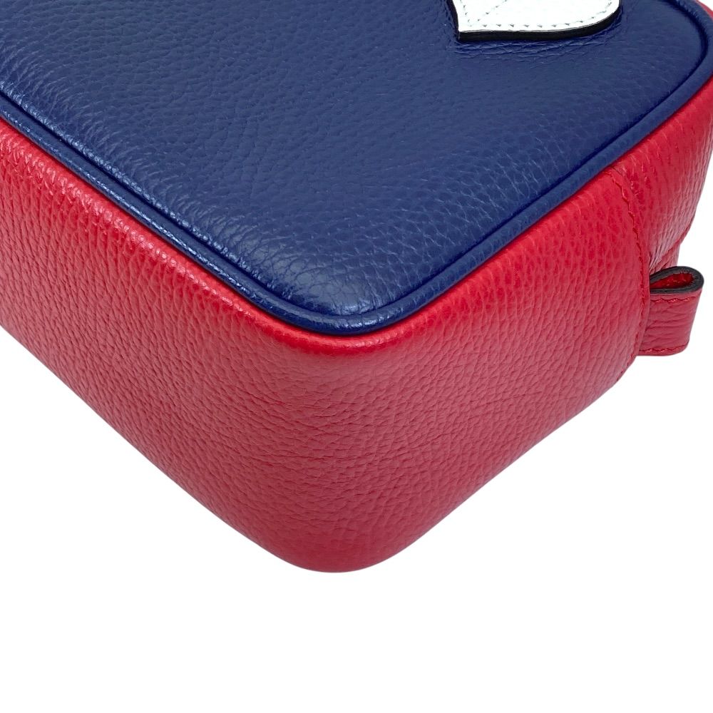 Gucci Kids Heart Handbag Leather Blue Red White High Quality Practical — view 4