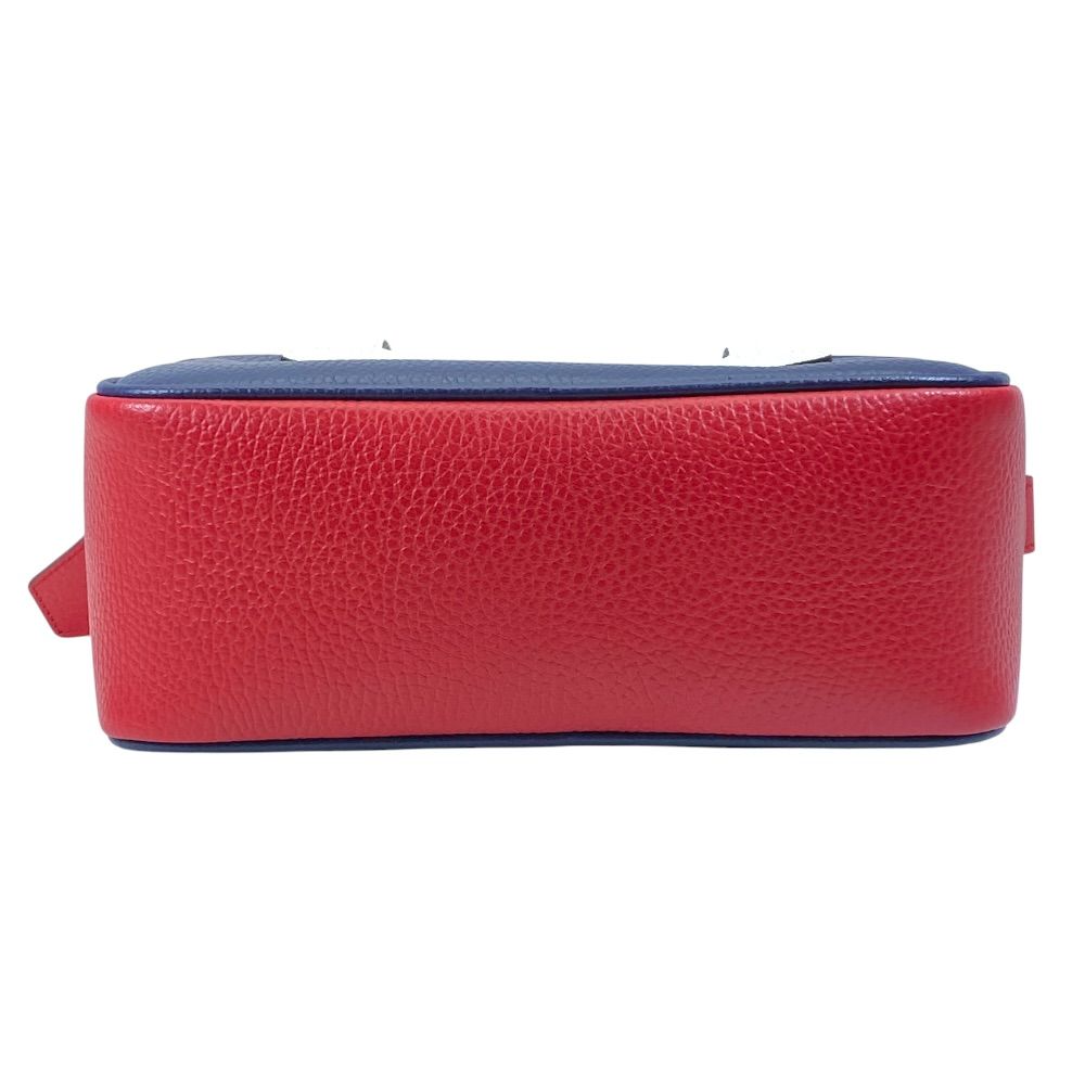 Gucci Kids Heart Handbag Leather Blue Red White High Quality Practical — view 5