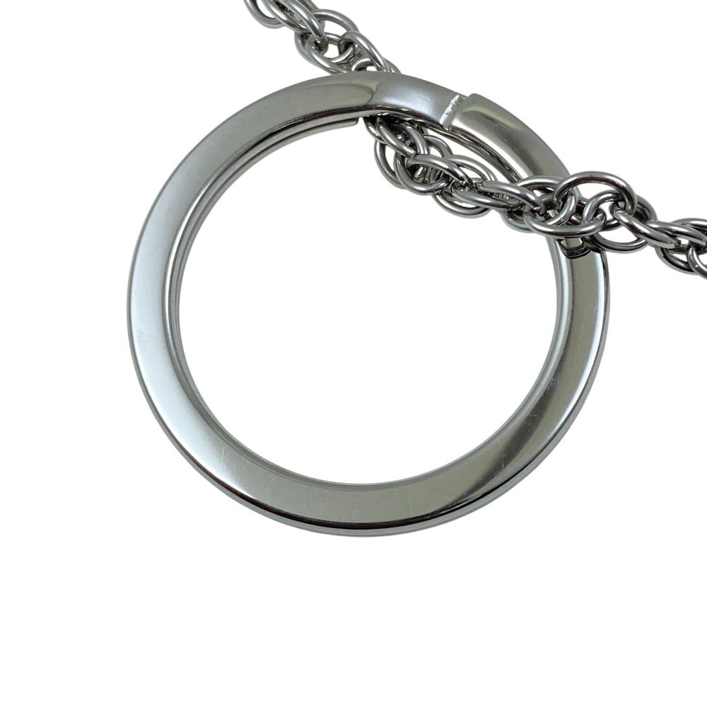 Hermes Bon Voyage Key Holder Key Ring Charm Stainless Steel Silver — view 7