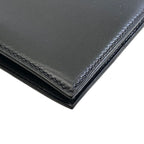 Hermes Bifold Wallet Folding Billfold Multi Case Card Leather Black — view 3