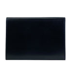 Hermes Bifold Wallet Folding Billfold Multi Case Card Leather Black