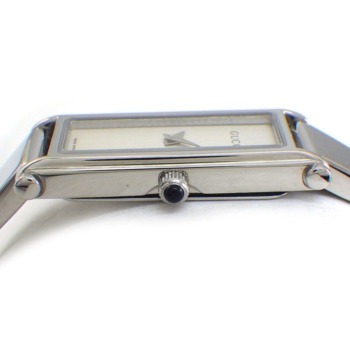 Gucci Watch Bracelet Rectangular Silver Dial SS Quartz Analog — view 2