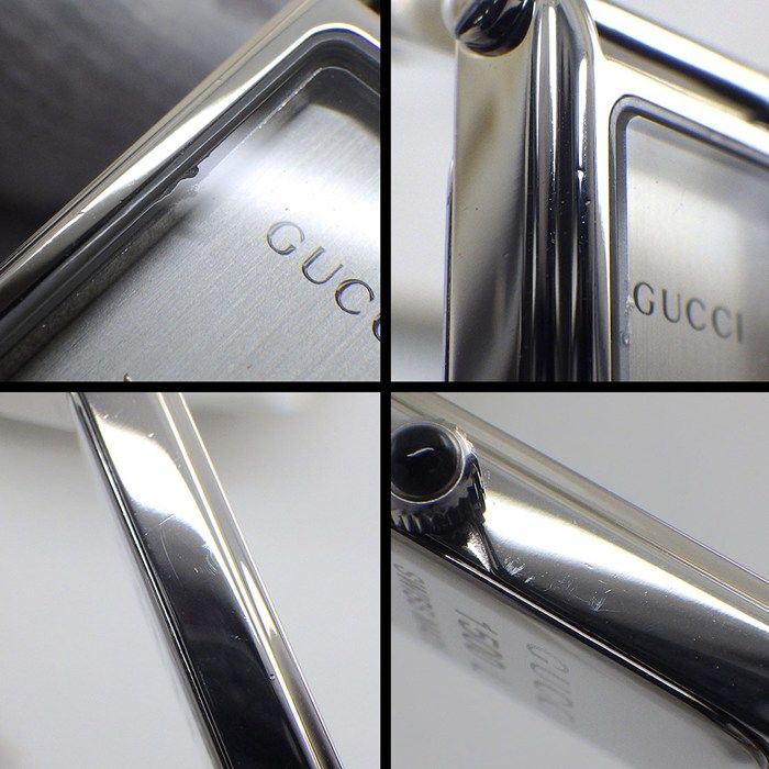Gucci Watch Bracelet Rectangular Silver Dial SS Quartz Analog — view 5
