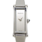 Gucci Watch Bracelet Rectangular Silver Dial SS Quartz Analog