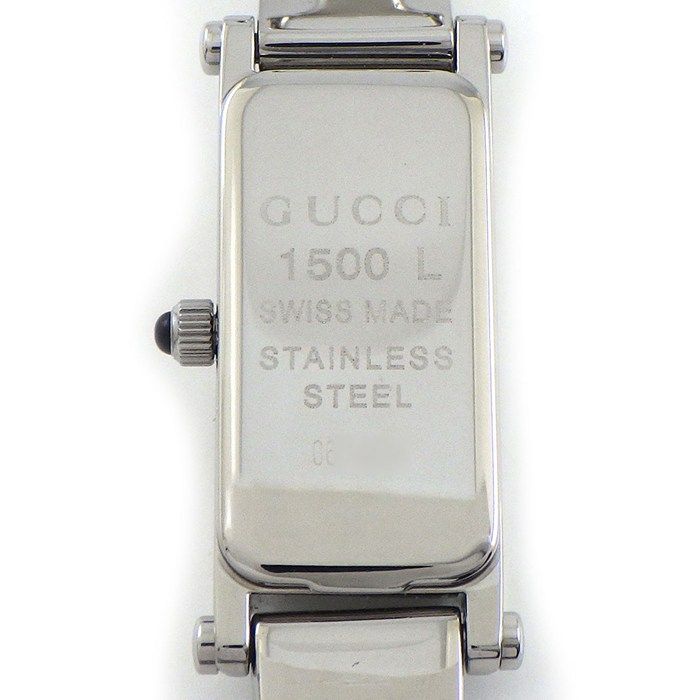 Gucci Watch Bracelet Rectangular Silver Dial SS Quartz Analog — view 4