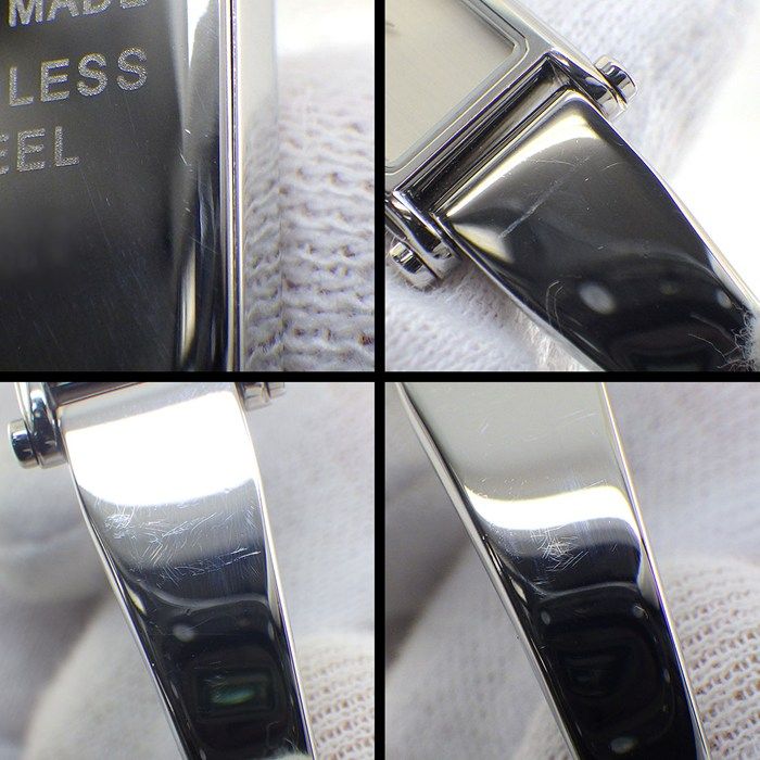 Gucci Watch Bracelet Rectangular Silver Dial SS Quartz Analog — view 7