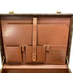 Louis Vuitton Crusher Attache Case Trunk Business Bag Canvas Monogram Brown — view 7