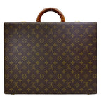 Louis Vuitton Crusher Attache Case Trunk Business Bag Canvas Monogram Brown — view 2