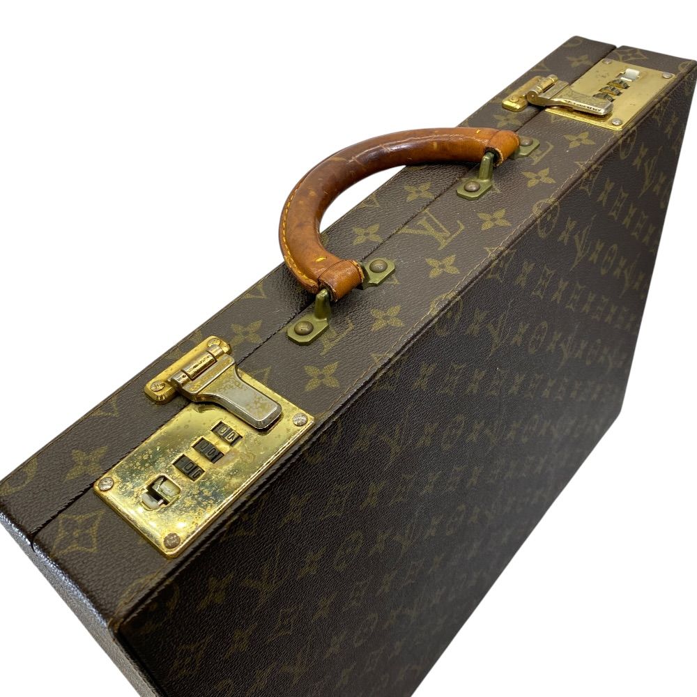 Louis Vuitton Crusher Attache Case Trunk Business Bag Canvas Monogram Brown — view 3
