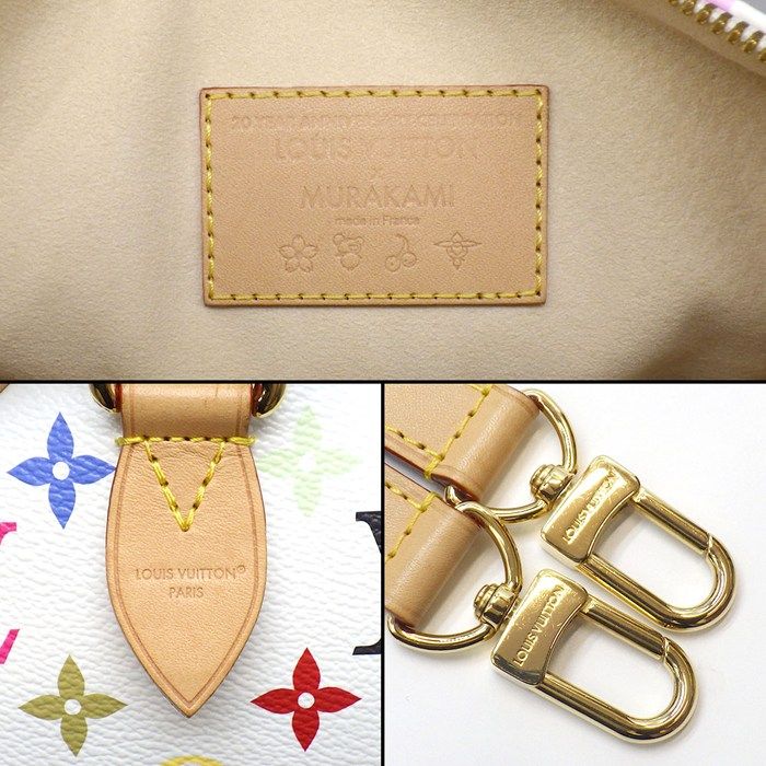 Louis Vuitton Handbag LV Takashi Murakami Speedy Bandouliere 25 Blanc Monogram — view 6